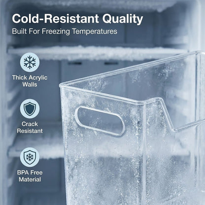 LumeFrost – Contenedores apilables para despensa y almacenamiento en frío