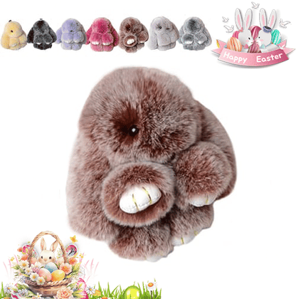 HopCharm – Llavero de peluche con conejito adorable