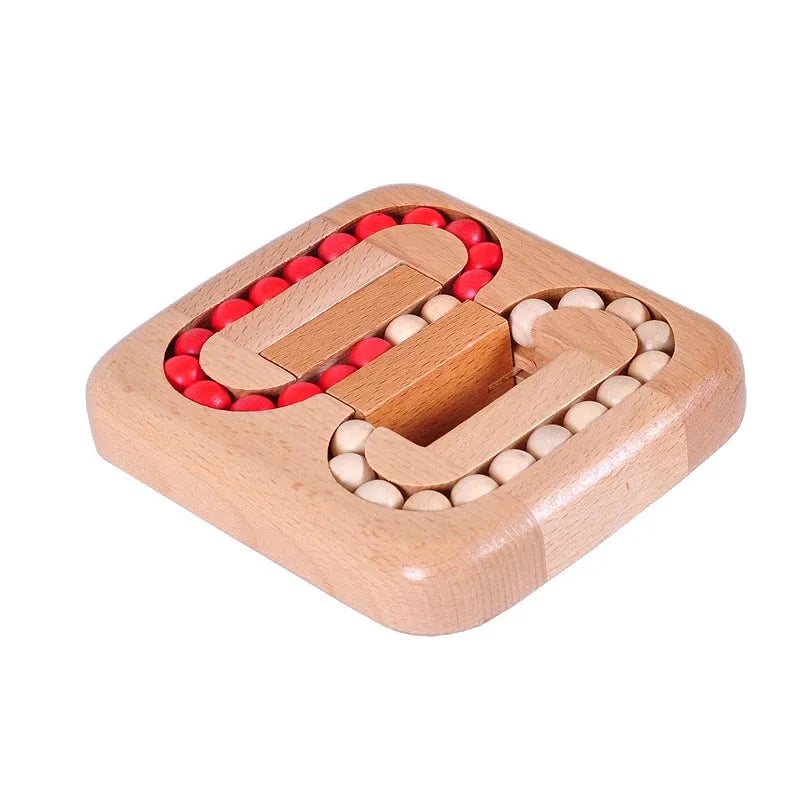TwistCraft – Juguete rompecabezas de madera giratorio de frijol mágico