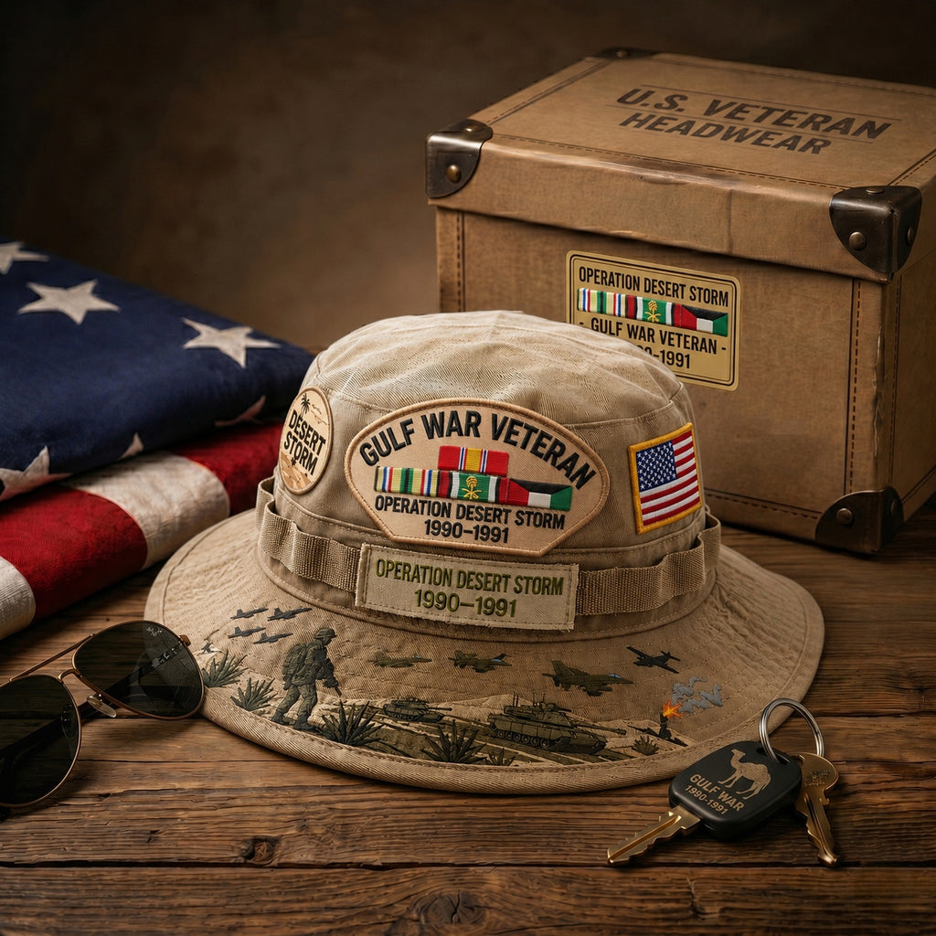 StormHonor – Sombrero Boonie de Homenaje a Veteranos de la Guerra del Golfo