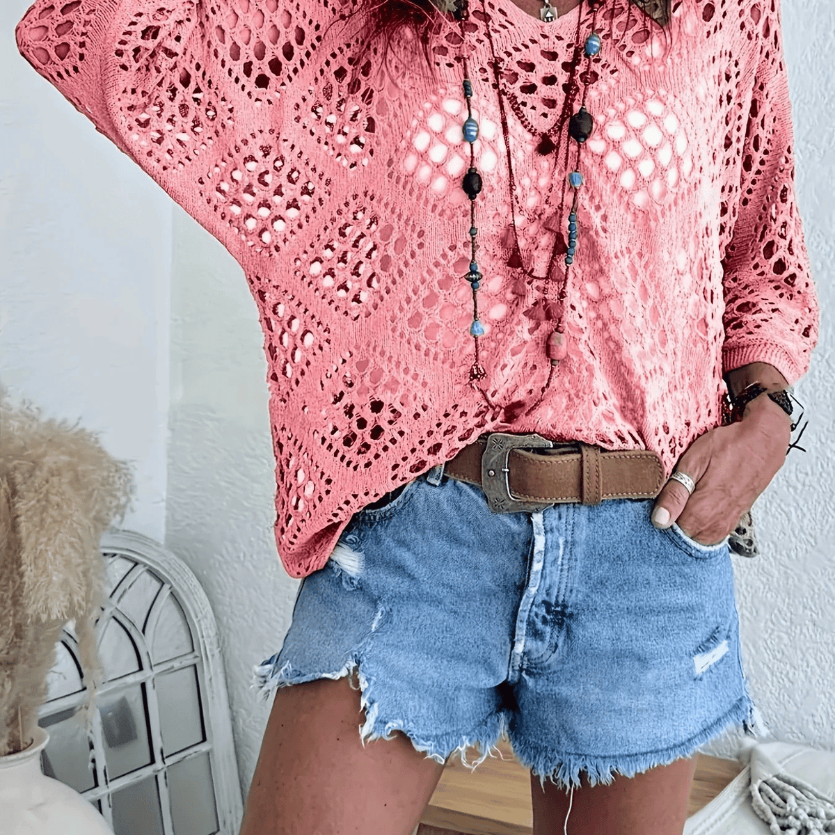 CoastalMuse – Elegantes Boho-Häkeltop