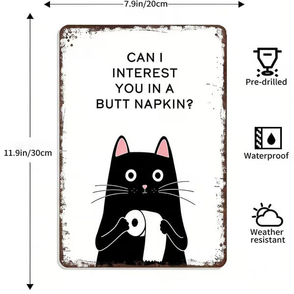 NoirWhiskers - Arte de pared vintage de gatos