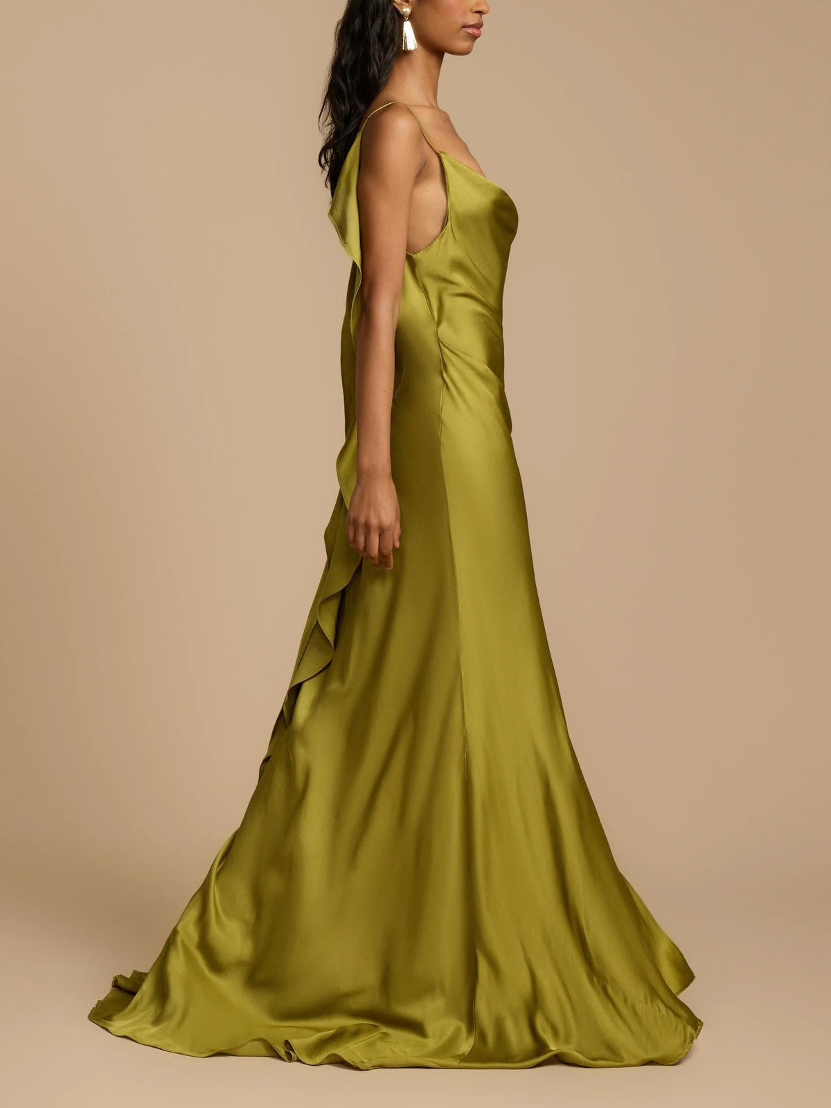 VelvetGrace – Vestido maxi con abertura de comodidad elegante