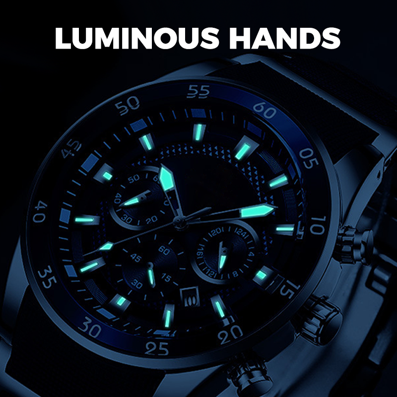TimeForge – Reloj multifunción resistente para hombre
