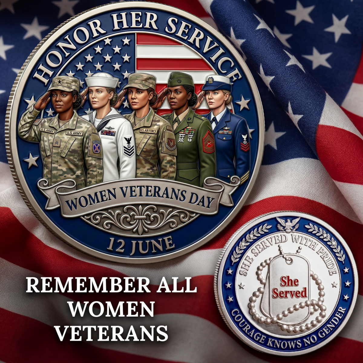 ValorRose – Moneda conmemorativa para veteranas