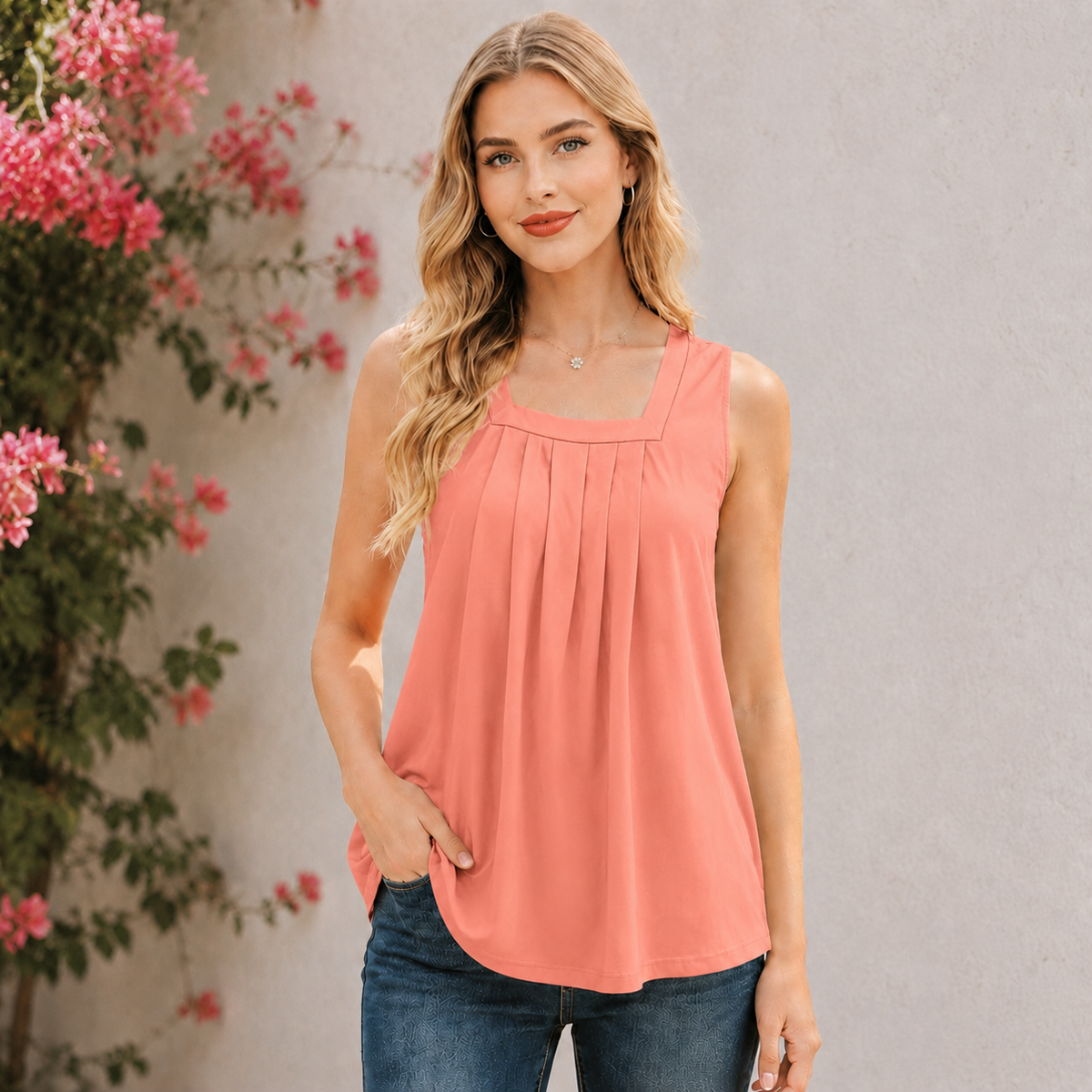 LunaFit – Camiseta sin mangas ligera de verano