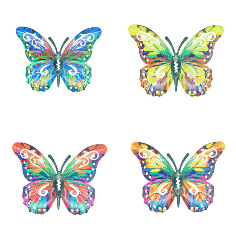 Butteriva – Arte de pared de mariposa metálica