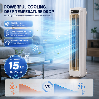 BreezeDock – Wiederaufladbarer persönlicher Kühlventilator