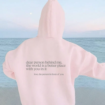 Sudadera WarmWords: bondad que puedes vestir