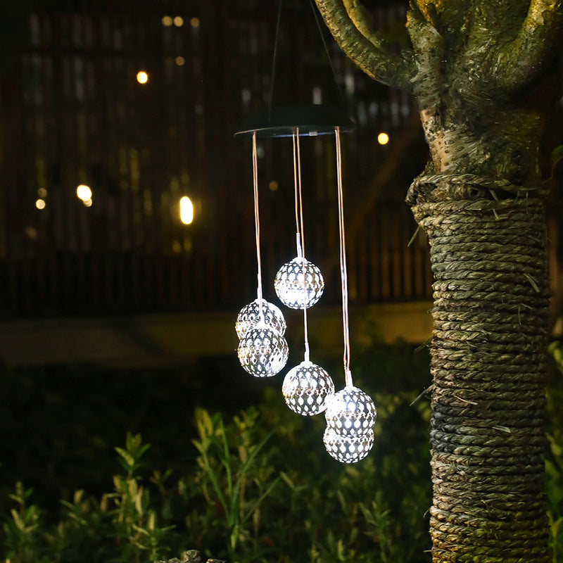 LunaBreeze Chime – Amuleto de Luz Solar para Jardín Resistente a la Intemperie