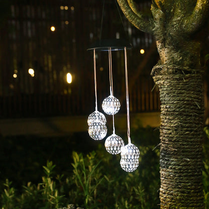 LunaBreeze Chime – Amuleto de Luz Solar para Jardín Resistente a la Intemperie