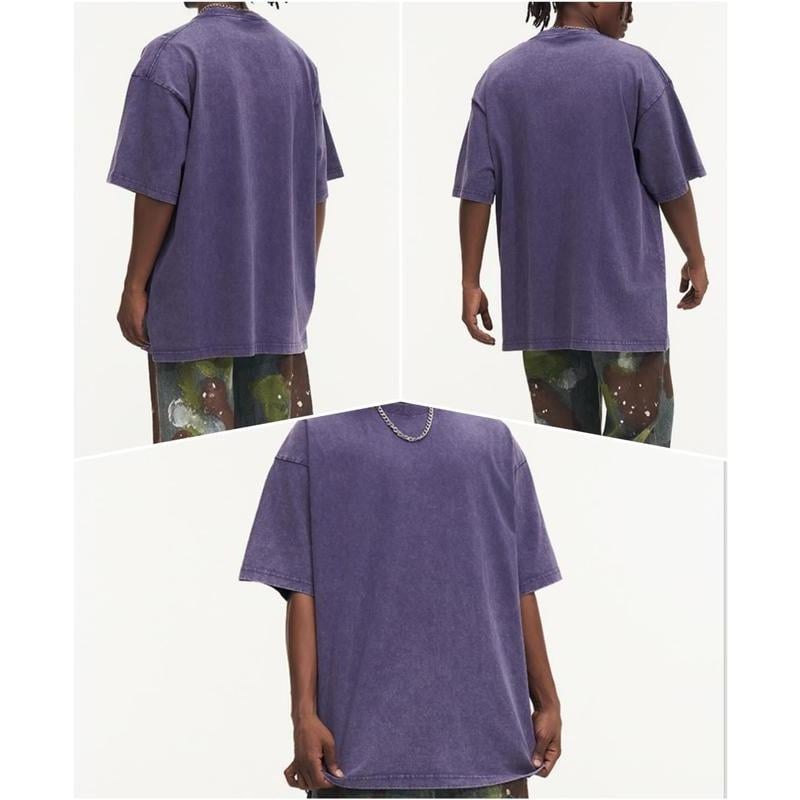 Oversoul – Camisetas desgastadas de corte holgado