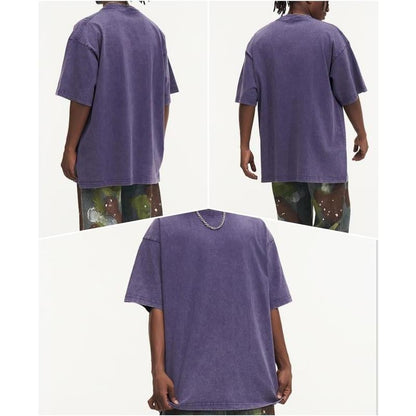 Oversoul – Camisetas desgastadas de corte holgado