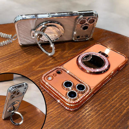 FlashFemme - Luxuriöses Spiegel-Glitzer-Case