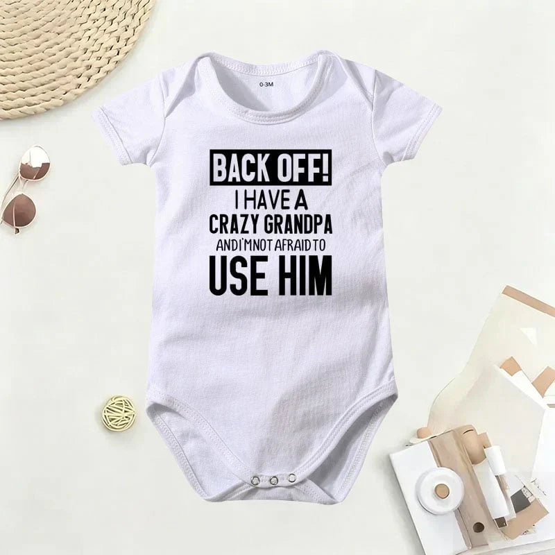 SnugglePrint – Traje de bebé con cita del abuelo