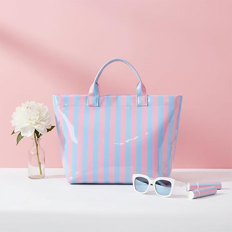 CarryWave – Bolso tote a rayas de lona duradero