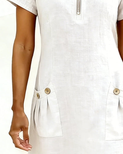 UrbanBreeze Zip – Alltags-Kleid aus der Cotton-Line