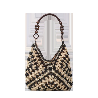 PalmAura - Bolso de Hombro de Paja