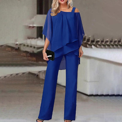 PureLuxe – Conjunto de gasa superpuesta para mujer
