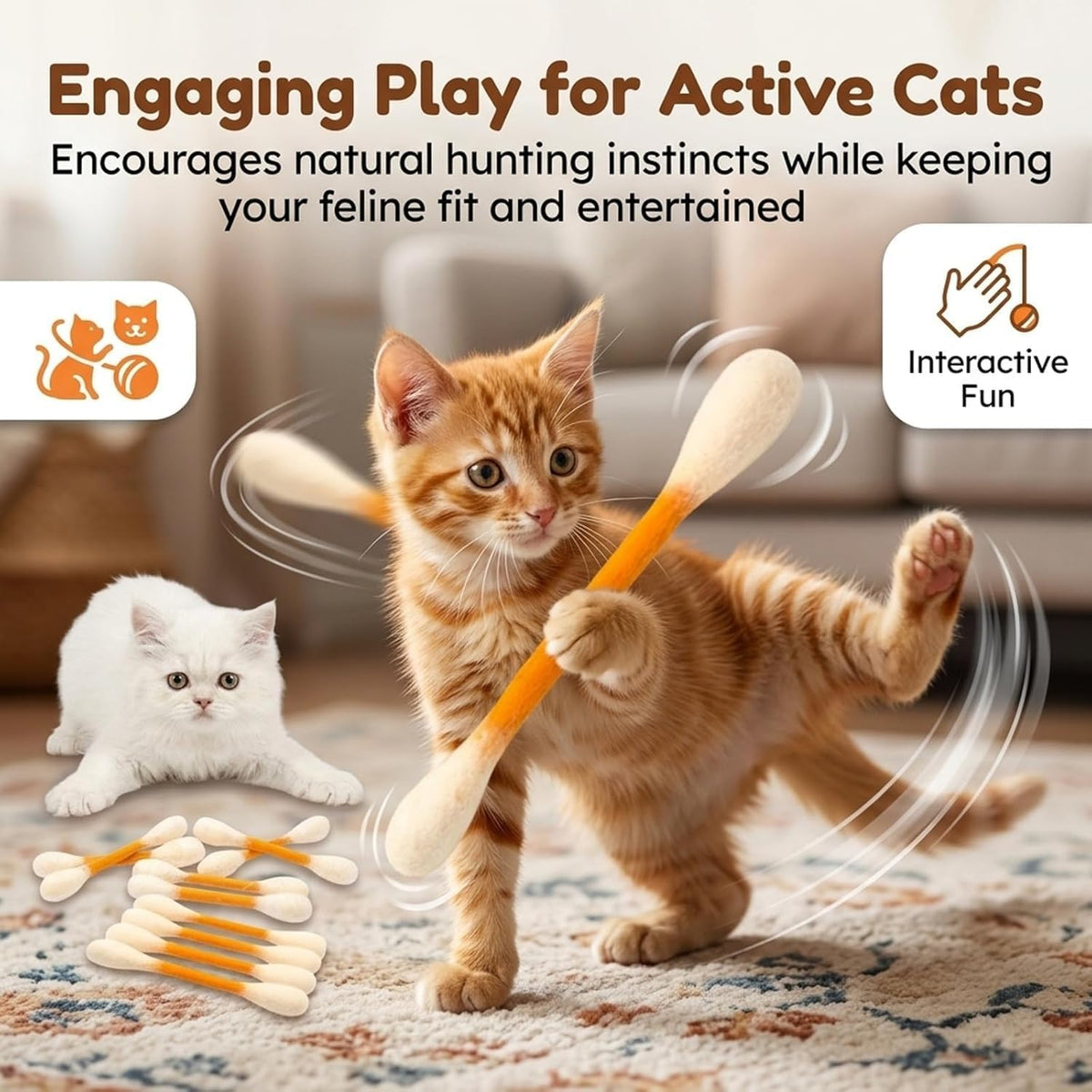 CatJoy Max – Juguetes para Gatos Tamaño Grande con Hierba Gatera