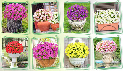 EverBloom – Flores de Petunia Artificiales Resistentes a los Rayos UV