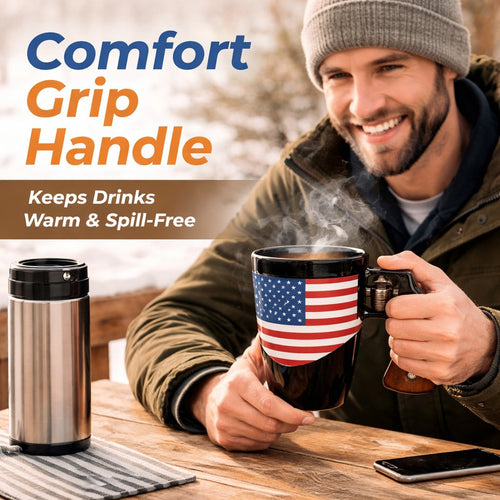 SharpSip – Taza inspirada en una pistola tipo revólver