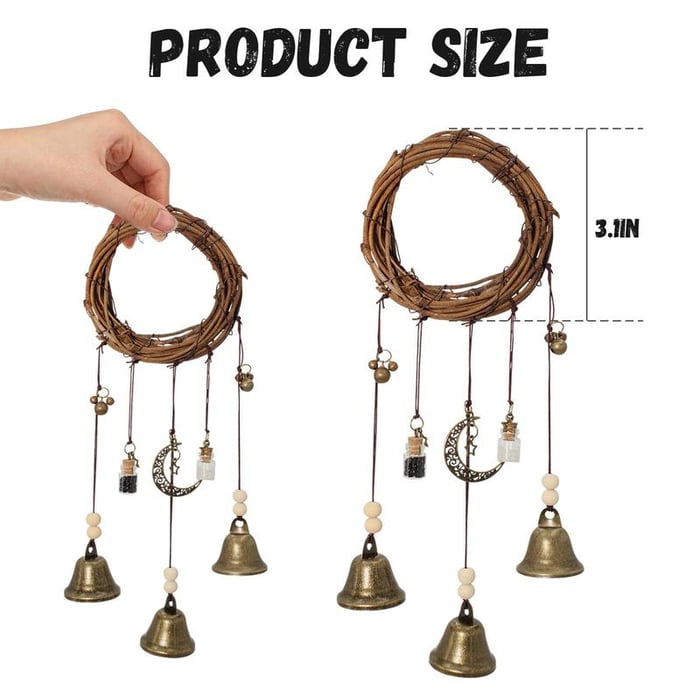 MystiBell – Campana colgante bohemia para puerta