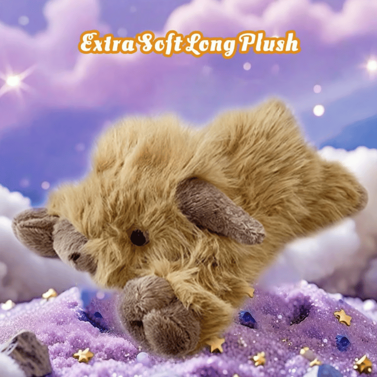 HighlandHugs – Peluche de vaca de las Highlands de dibujos animados adorable