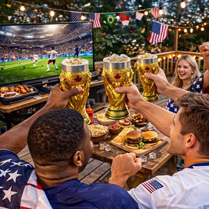 ⚽Über 55.000 verkauft🏆WM 2026 USA-Kanada-Mexiko "Trophäen"-Bierkrug