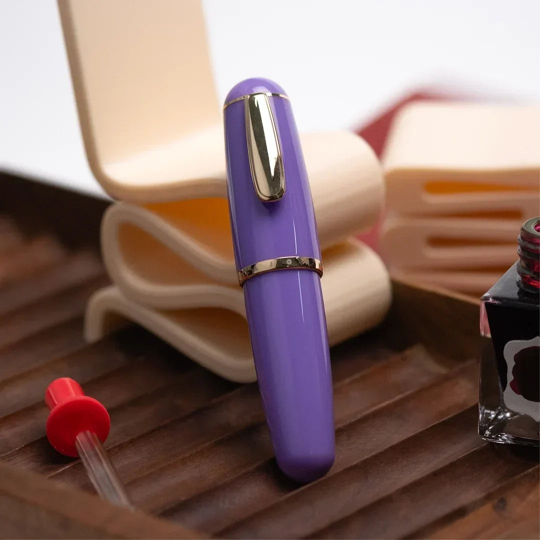 InkFlow – Pluma estilográfica portátil con plumín fino de escritura suave