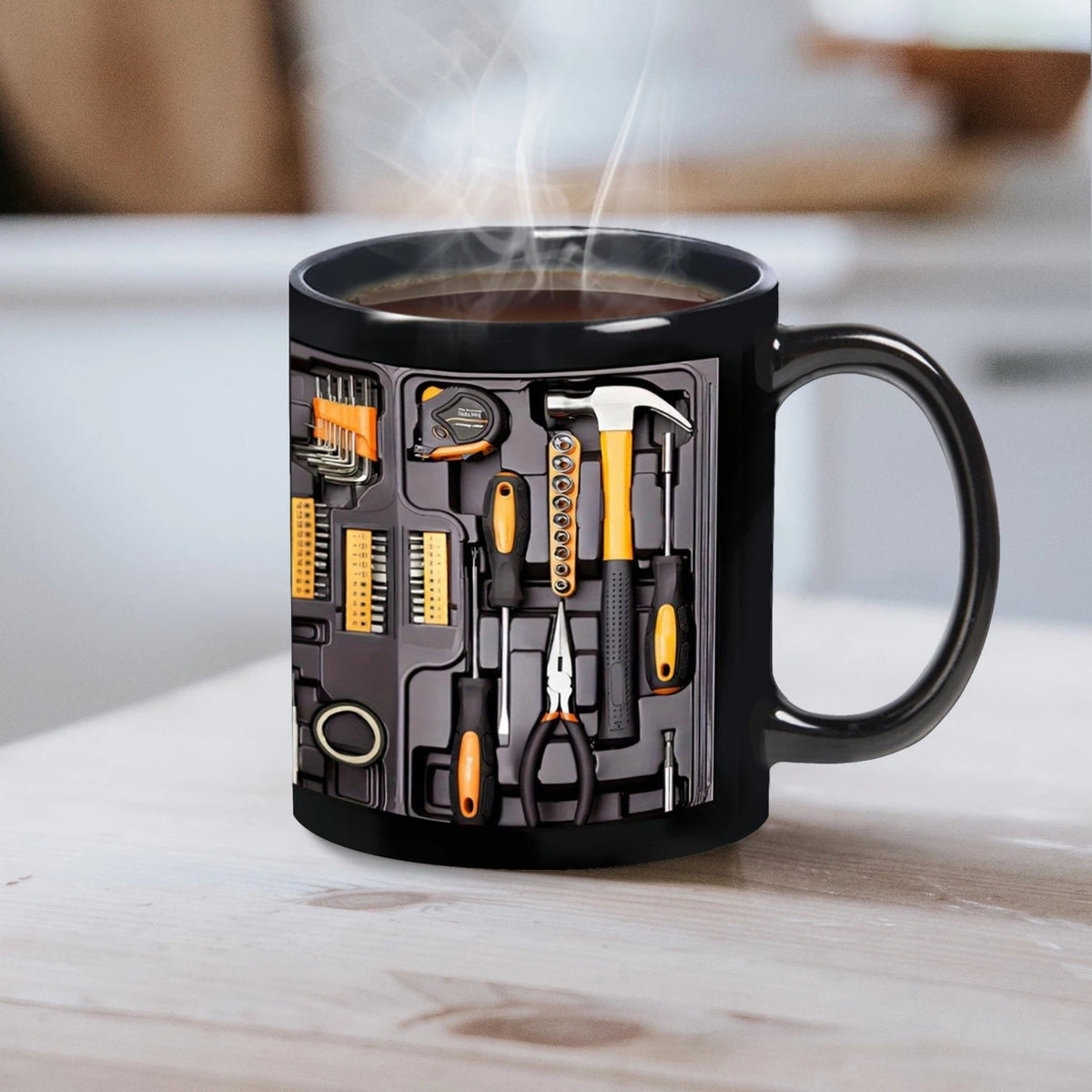 Taza de caja de herramientas de mecánico