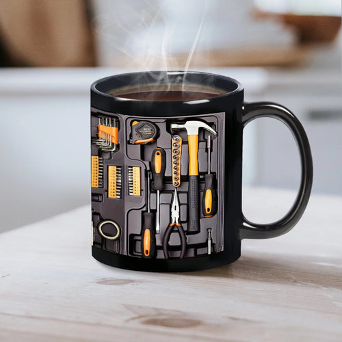 Taza de caja de herramientas de mecánico