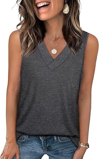 SoftEase – Top casual sin mangas para mujer de corte ajustado
