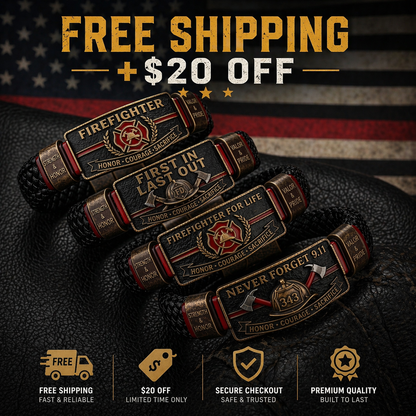 RedLineValor – Pulsera Orgullo Bombero