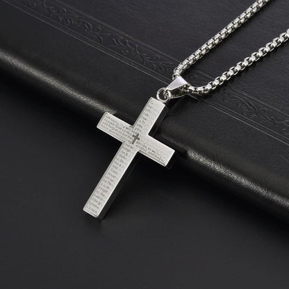 FaithScript – Collar con crucifijo "El Padrenuestro"