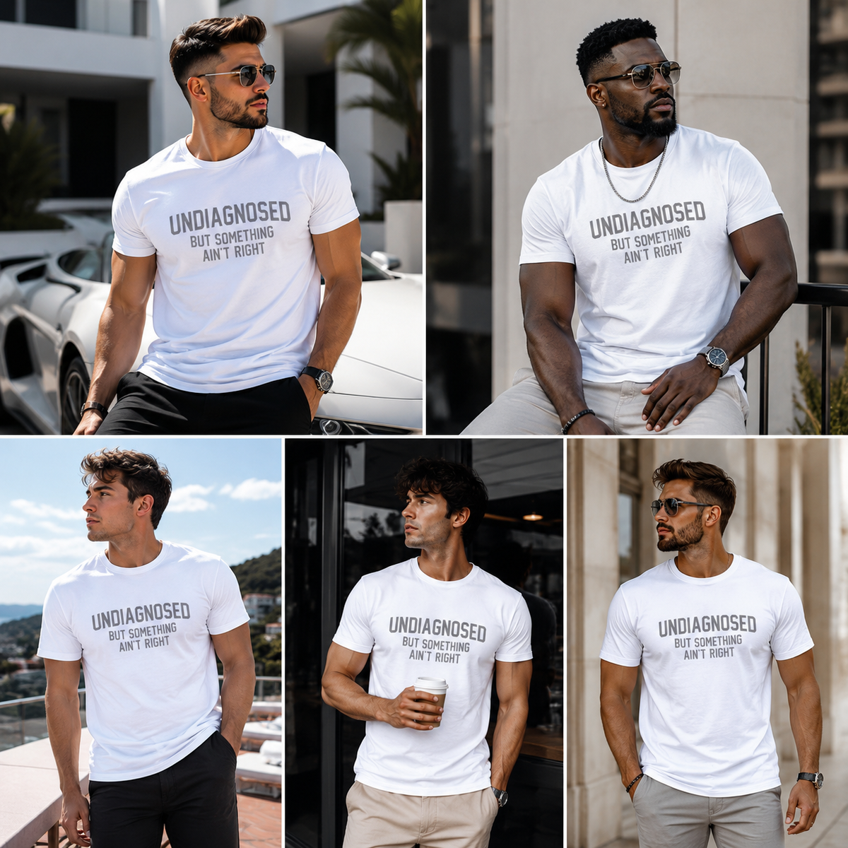 MoodThread – Camiseta gráfica Humor sin diagnosticar