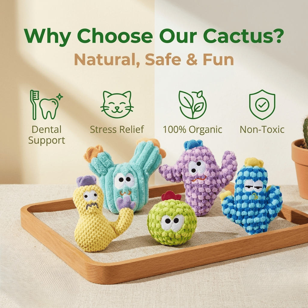 CatnipCove - Colección de juguetes de cactus