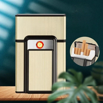 IgniteCase – 2-in-1 Zigarettenetui mit wiederaufladbarem USB-Feuerzeug