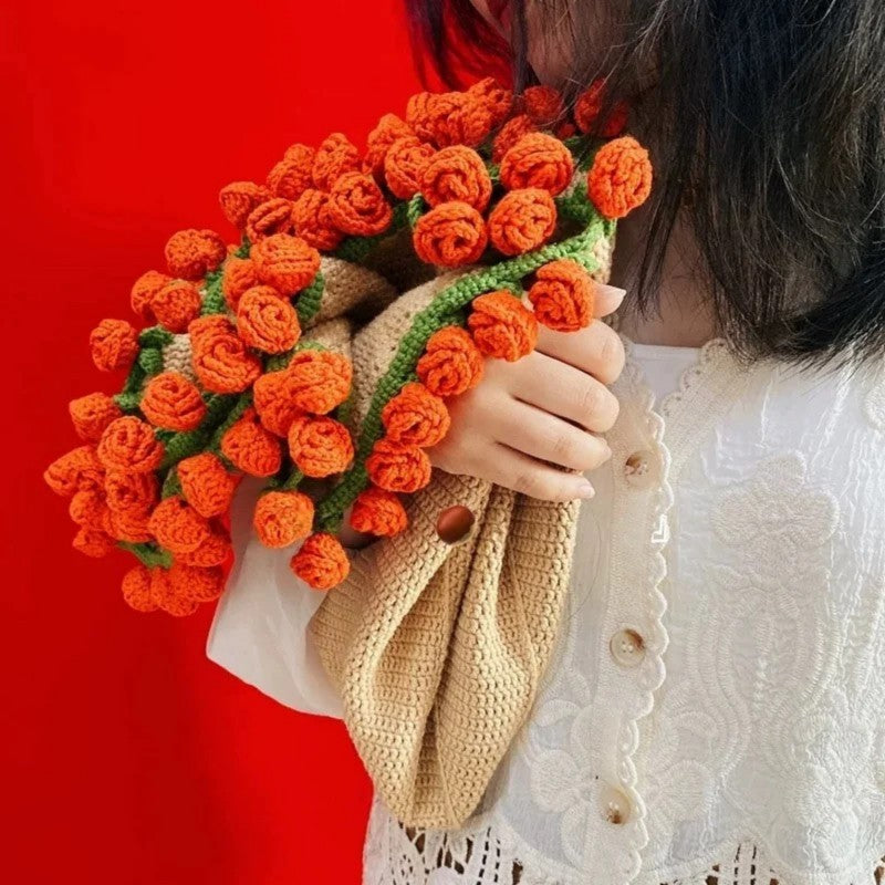 CozyBloom – DIY-Set für handgestrickte Rosendecke