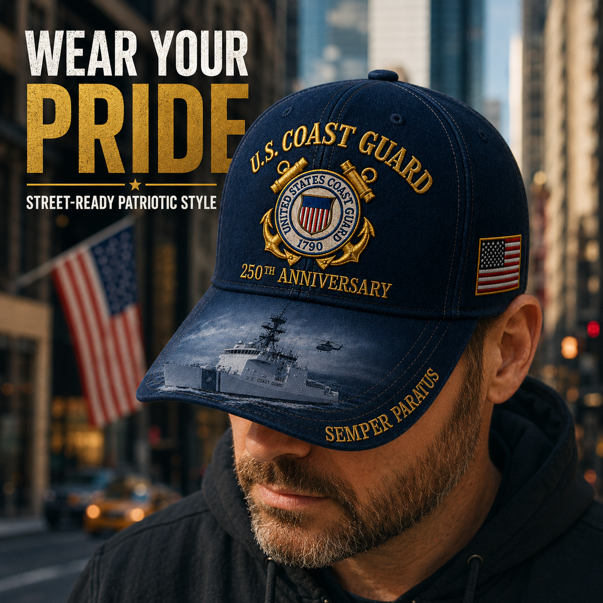 MarinerValor – Gorra conmemorativa patriótica de aniversario
