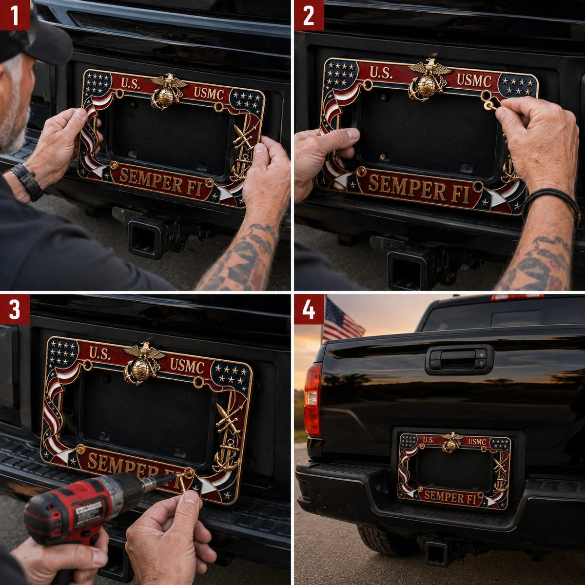 MarinePride – Semper Fi Chasis de Automóvil