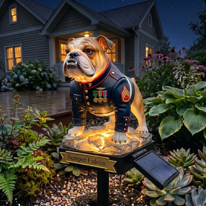 DevilDog – Semper Fidelis Solar-Gartenleuchte