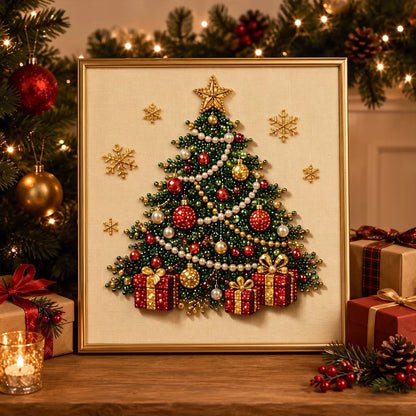 PearlCraft – Kit de pintura de diamante 3D premium de Navidad