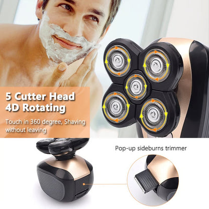 GroomFlex | Kit de afeitadora eléctrica 4D 5 en 1