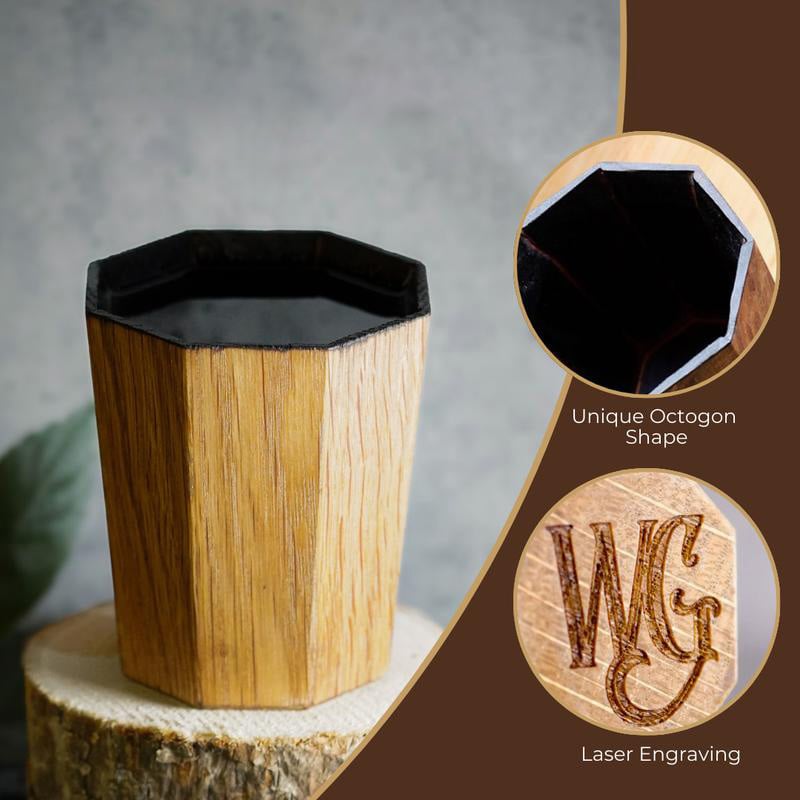 BourbonCraft – Whiskey-Becher aus Weißeiche