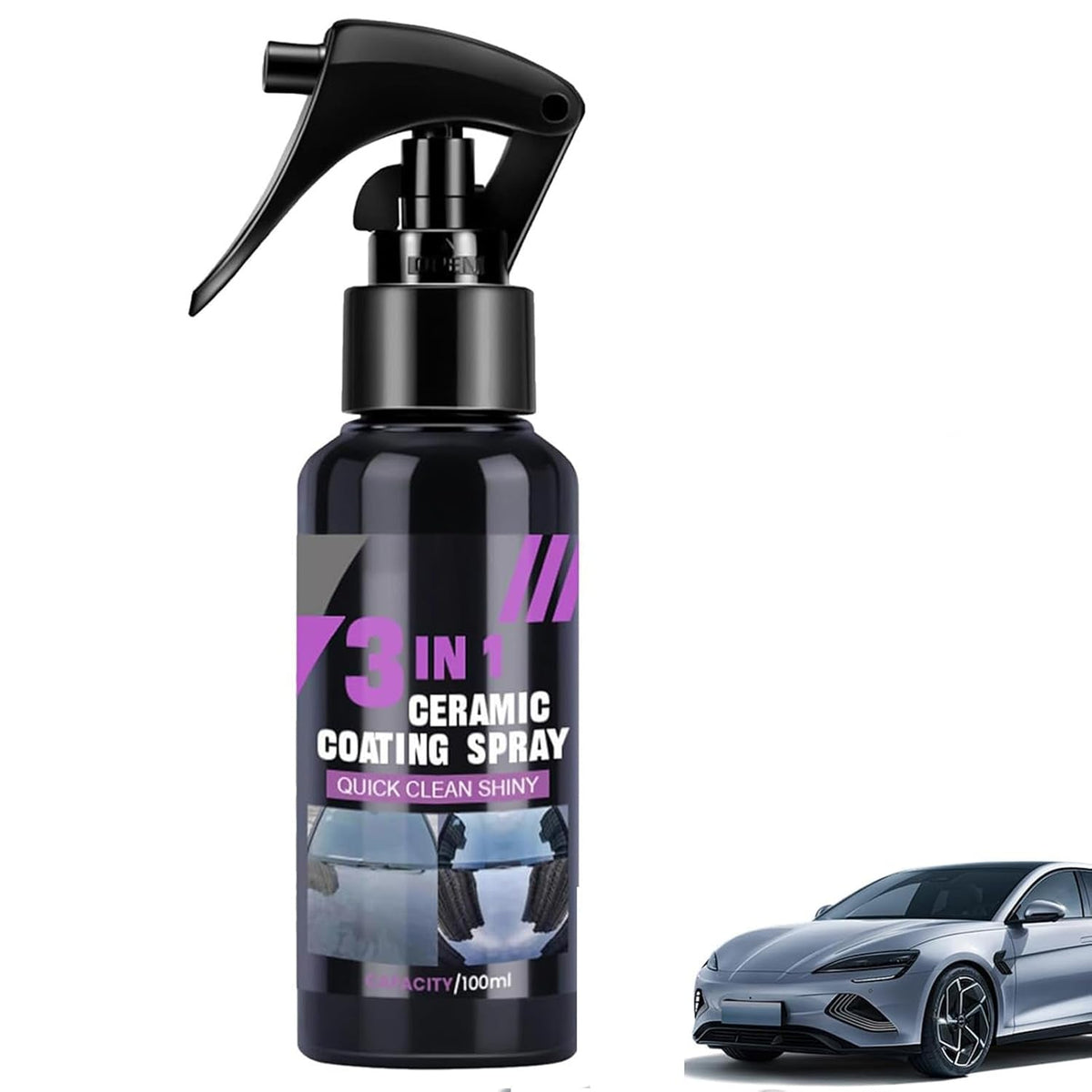 CeramiGloss – Pulverizador de Recubrimiento Cerámico Nano para Automóviles