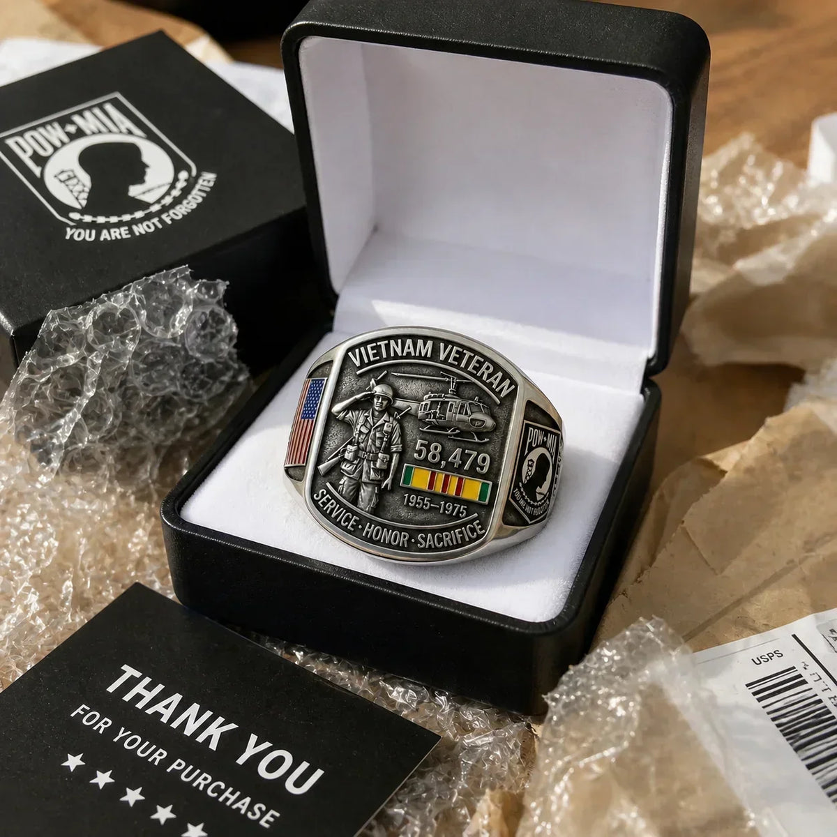 HonorRing - Anillo conmemorativo en homenaje a los veteranos de Vietnam