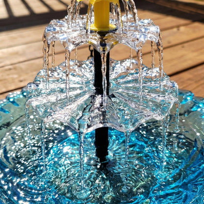 Fuente de baño para pájaros colgante Solar Cascade