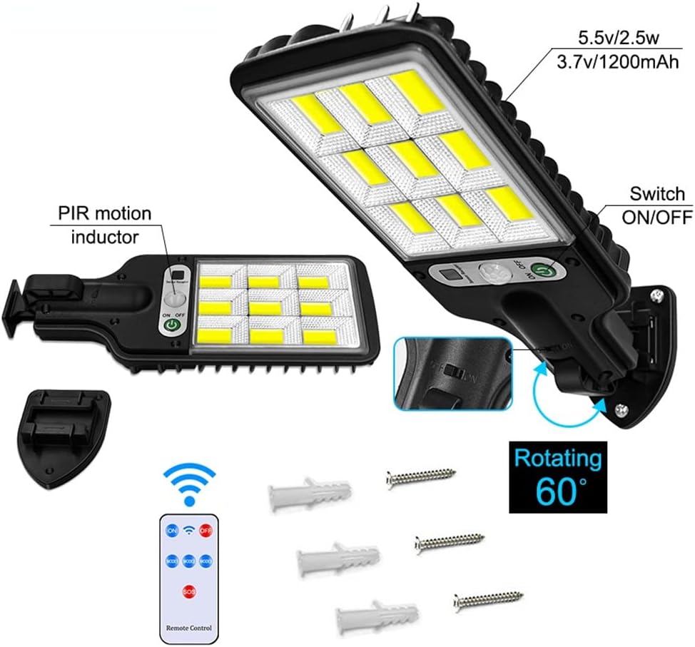 BrightSentinel – Luz de Calle Solar con Sensor de Movimiento