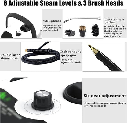 SteamBlaze – Limpiador manual a presión de alta temperatura 1500W